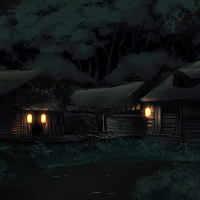 Swamp Village Background (Night)