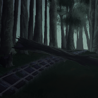 Abandoned Railway Background